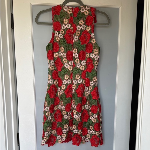 Elliatt Red and Green Floral Mini Dress - Picture 3 of 4